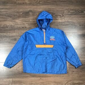 Pro Player Florida Gators Boys Vintage 90’s Blue College Football Windbreaker L